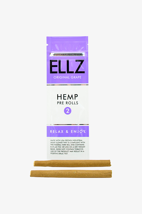 Hemp pre rolls ellz original grape